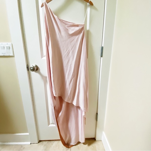 Narciso Rodriguez Pink Slink Silk floor length gown - Picture 2 of 4